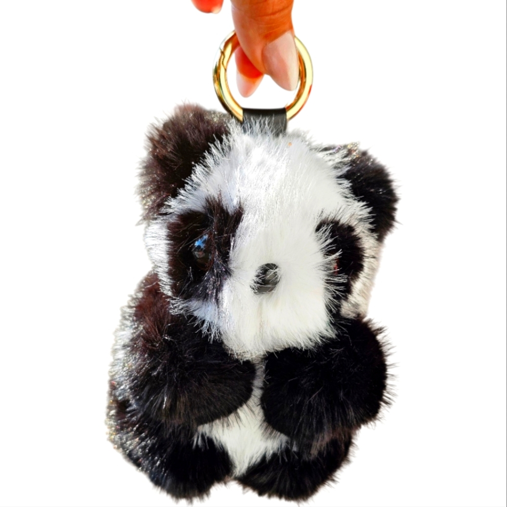 Panda Plush Keychain-NWOT